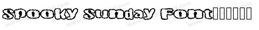 Spooky Sunday Font字体转换